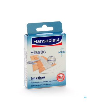 Hansaplast med elastic pansement    1mx6cm 47751