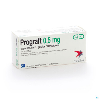 Prograft caps  50 x 0,5 mg ud