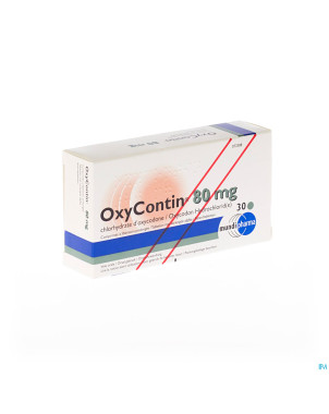 Oxycontin tabl 30 x 80 mg