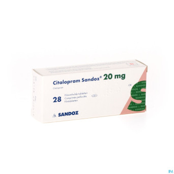Citalopram sandoz 20 mg tabl 28 x 20 mg new sandoz