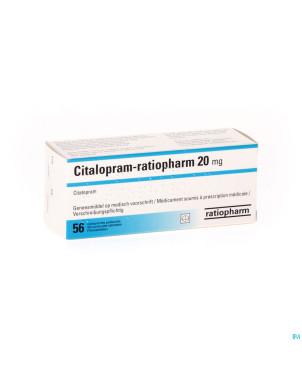 Citalopram ratiopharm comp 56 x 20mg