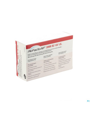 Refacto af 2000 ui 1 fl pulv lyoph