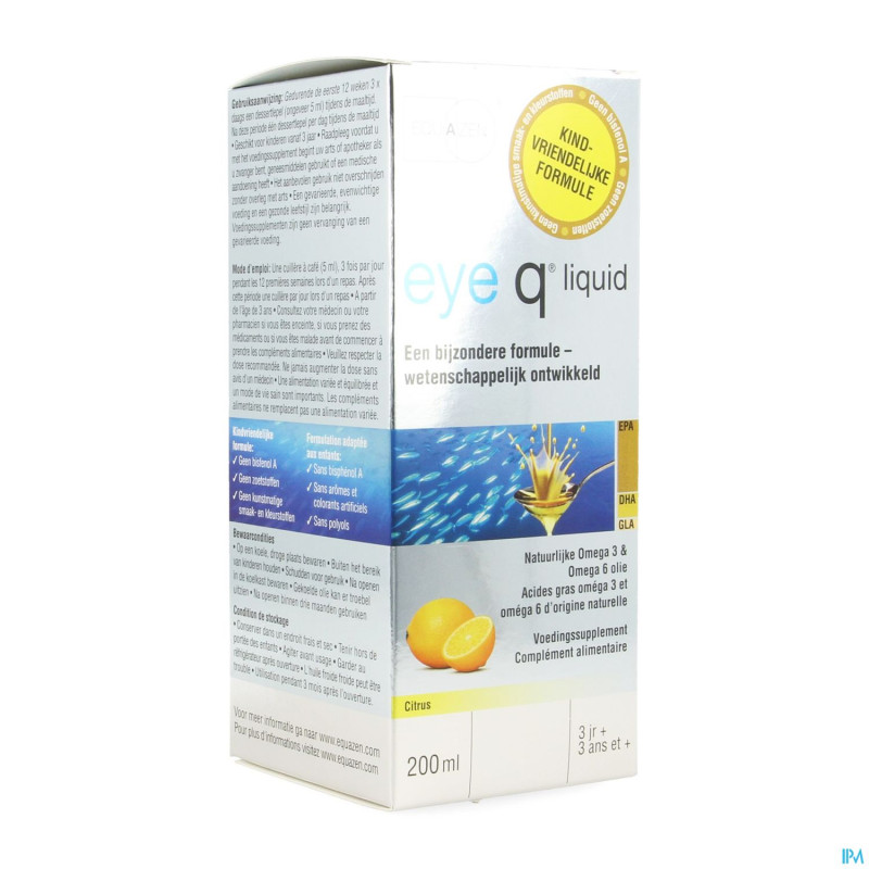 Eye q omega 3/6 epa citrus springf.200mlcfr4418851