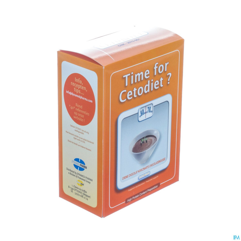 Cetodiet creme dessert chocolat noir pdr sachet  6