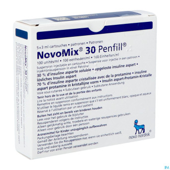 Novomix 30 penfill 5 x 3 ml 100 u/ml