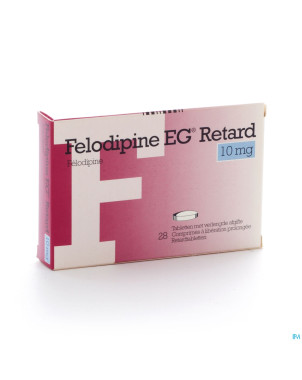 Felodipine eg retard 10mg comp liber prol 28x10mg