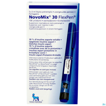 Novomix 30 flexpen 5 x 3 ml 100 u/ml