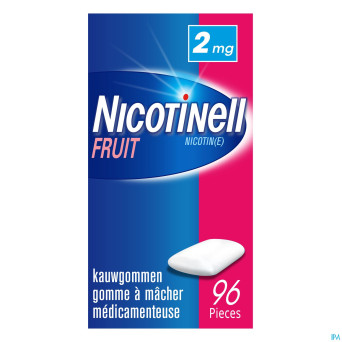 Nicotinell fruit gomme macher-kauwgom 96x2mg