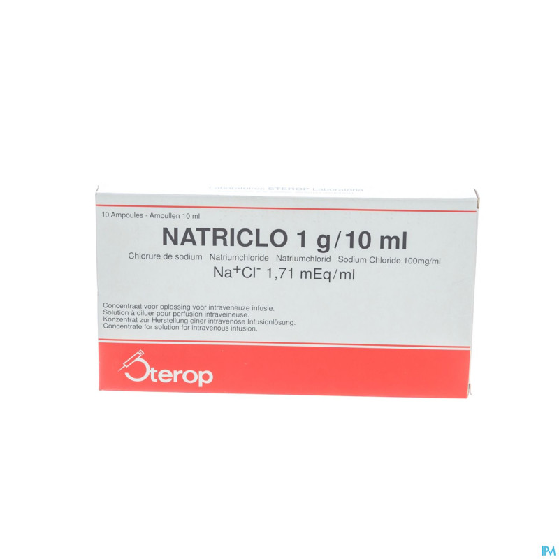 Natriclo amp inj  10 x 1 g/10 ml