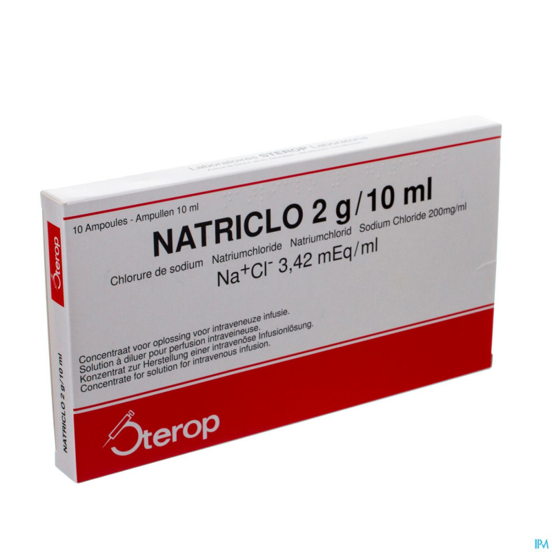 Natriclo amp inj  10 x 2 g/10 ml