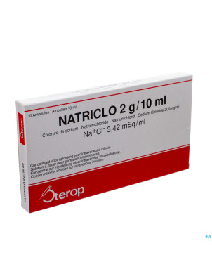 Natriclo amp inj  10 x 2 g/10 ml