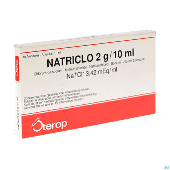 Natriclo amp inj  10 x 2 g/10 ml