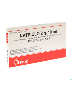 Natriclo amp inj  10 x 2 g/10 ml