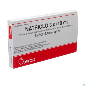 Natriclo amp inj  10 x 3 g/10 ml