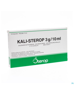 Kali sterop 3,0 g/10 ml amp inj 10