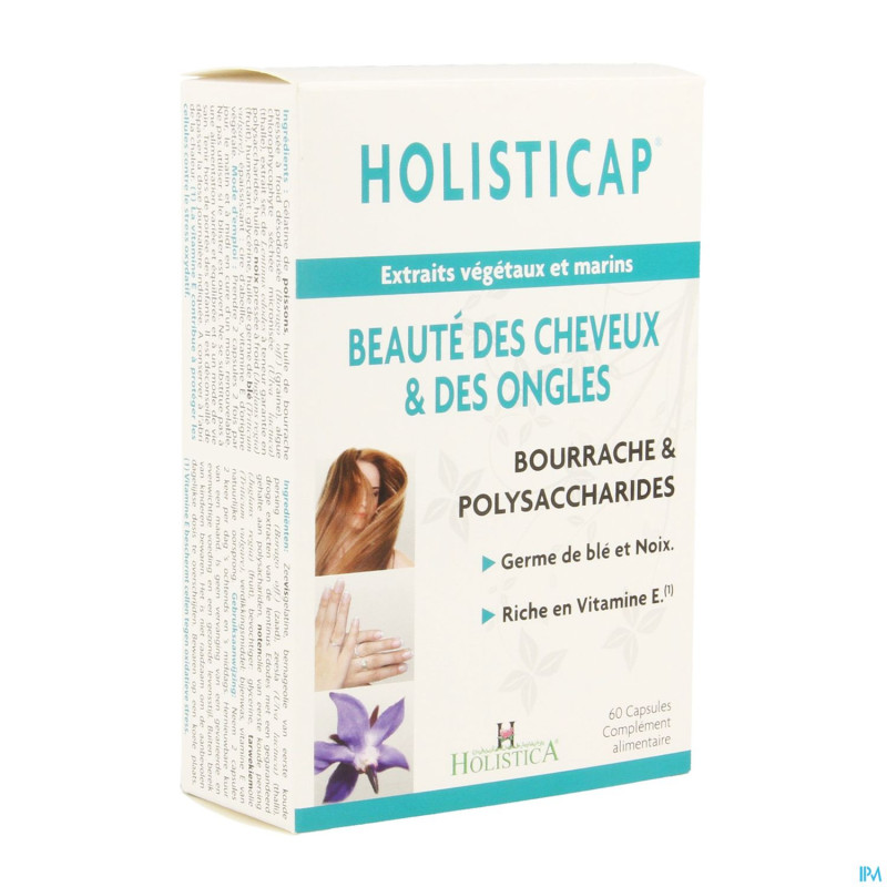 Holisticap soin cheveux-ongles   caps 60 holistica