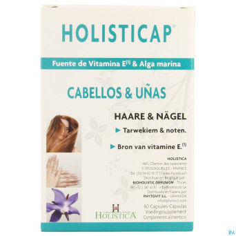 Holisticap soin cheveux-ongles   caps 60 holistica