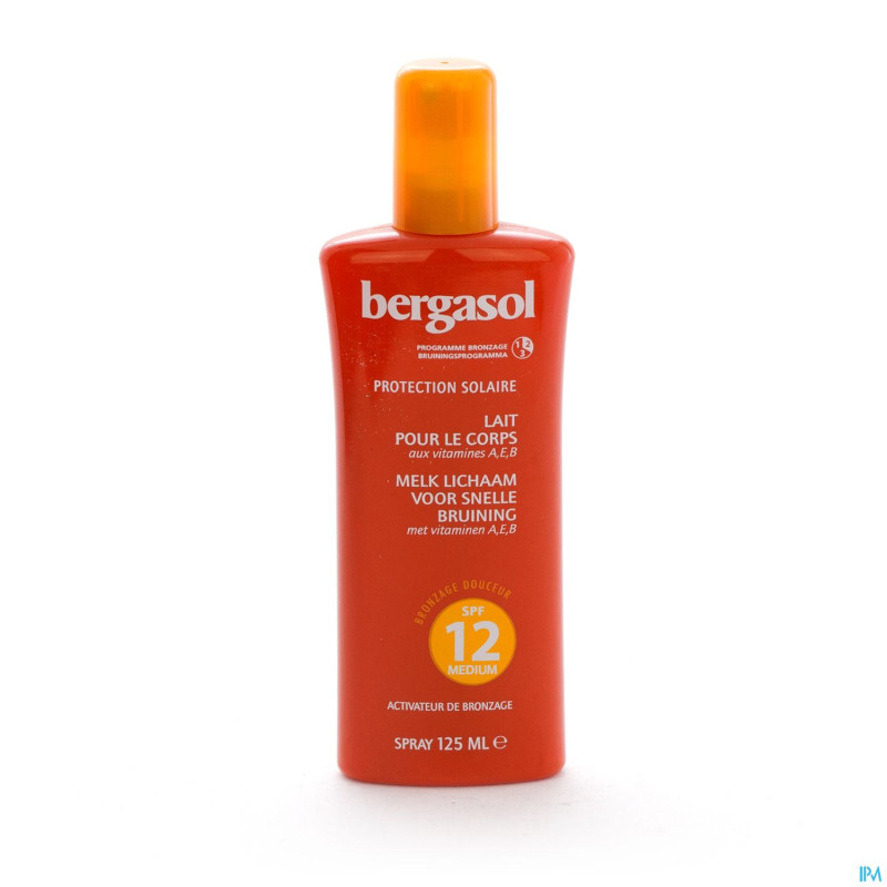 Bergasol lait spray corps ip12   125ml cfr 2411379