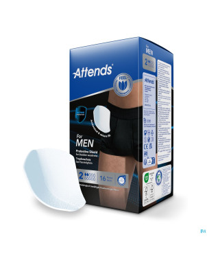 Attends for men shield 2 lange incontinance 16