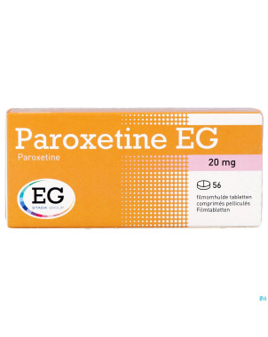 Paroxetine eg comp pell 56x20mg blister