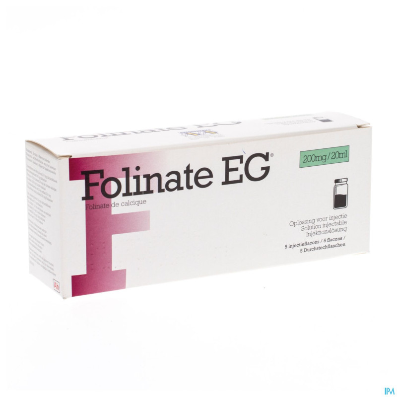 Folinate eg  500mg/50 ml sol inj 5 fl x  50 ml