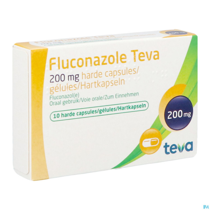 Fluconazole teva caps 10 x 200 mg