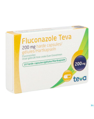 Fluconazole teva caps 10 x 200 mg