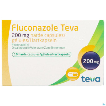 Fluconazole teva caps 10 x 200 mg