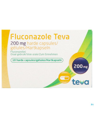 Fluconazole teva caps 10 x 200 mg