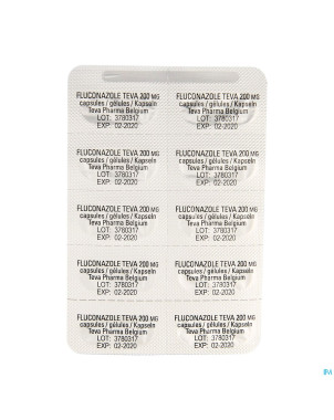 Fluconazole teva caps 10 x 200 mg