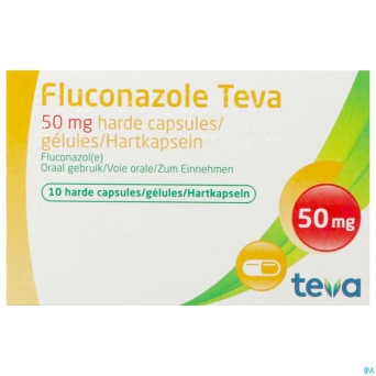 Fluconazole teva caps 10 x 50 mg