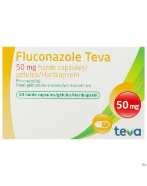 Fluconazole teva caps 10 x 50 mg