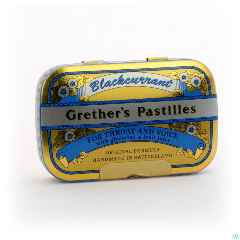 Grether's pastilles blackcurrant drag 60g