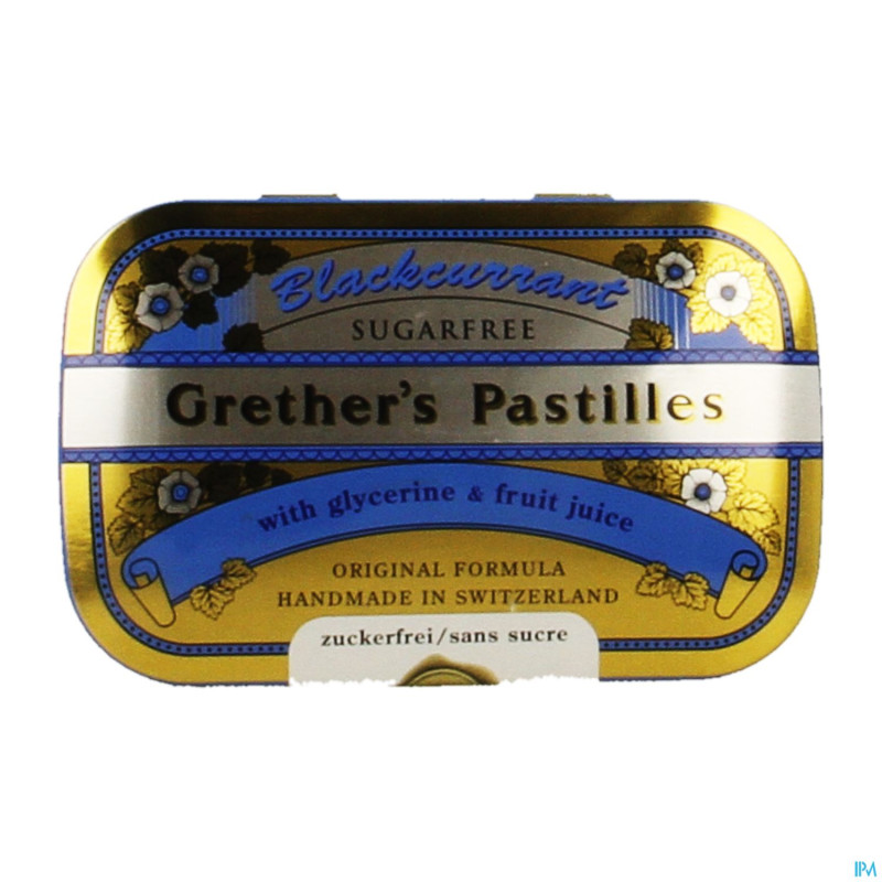 Grether's pastilles blackcurrant ss    drag 60g
