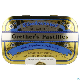 Grether's pastilles blackcurrant ss    drag 60g