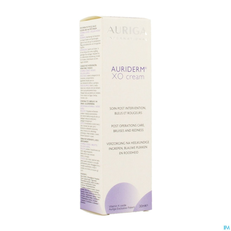Auriga auriderm xo creme vit k    tube 30ml