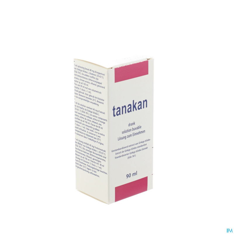 Tanakan drinkbare opl - sol buvable fl 90 ml