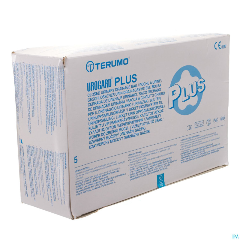 Terumo urogard sac urine adulte + valve 2,5l 5