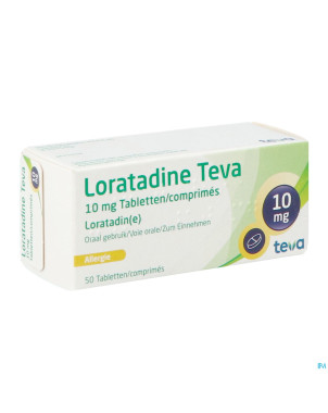 Loratadine teva 10 mg comp 50 x 10 mg