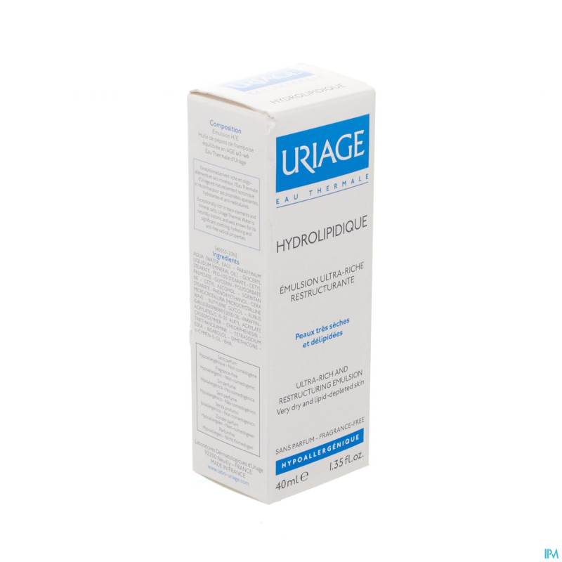 Uriage hydrolipidique creme    40ml