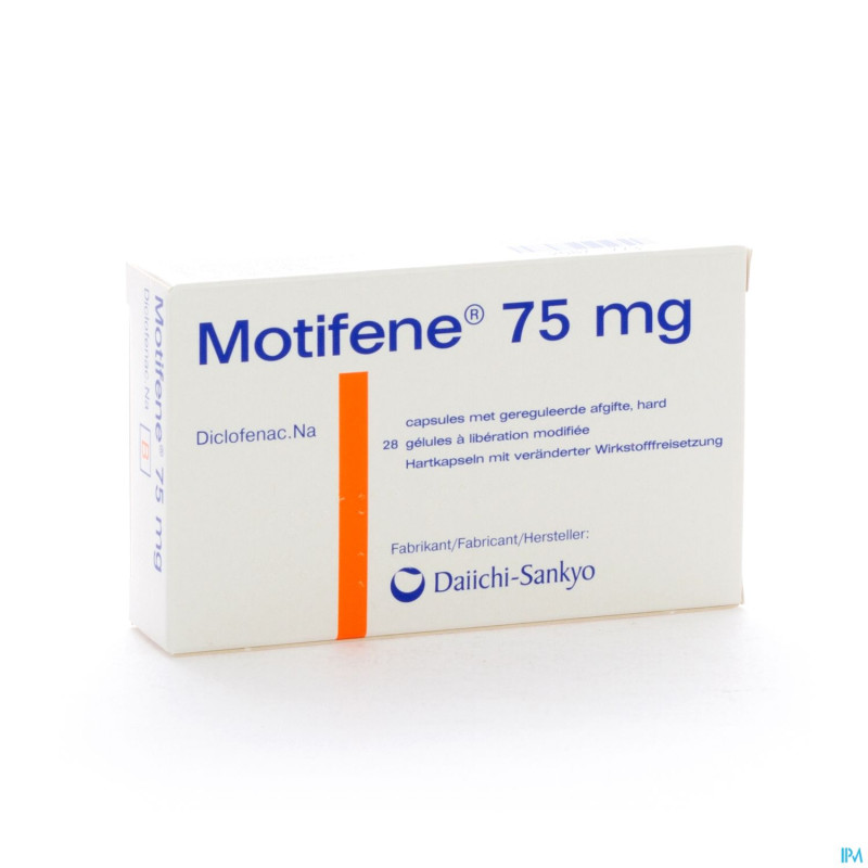 Motifene caps 28 x 75 mg