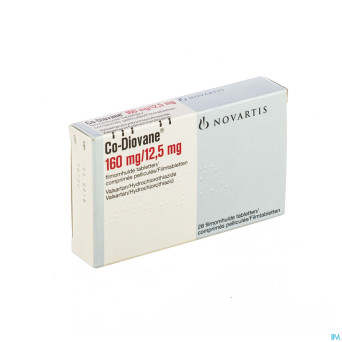 Co diovane comp 28 x 160 mg/12,5 mg