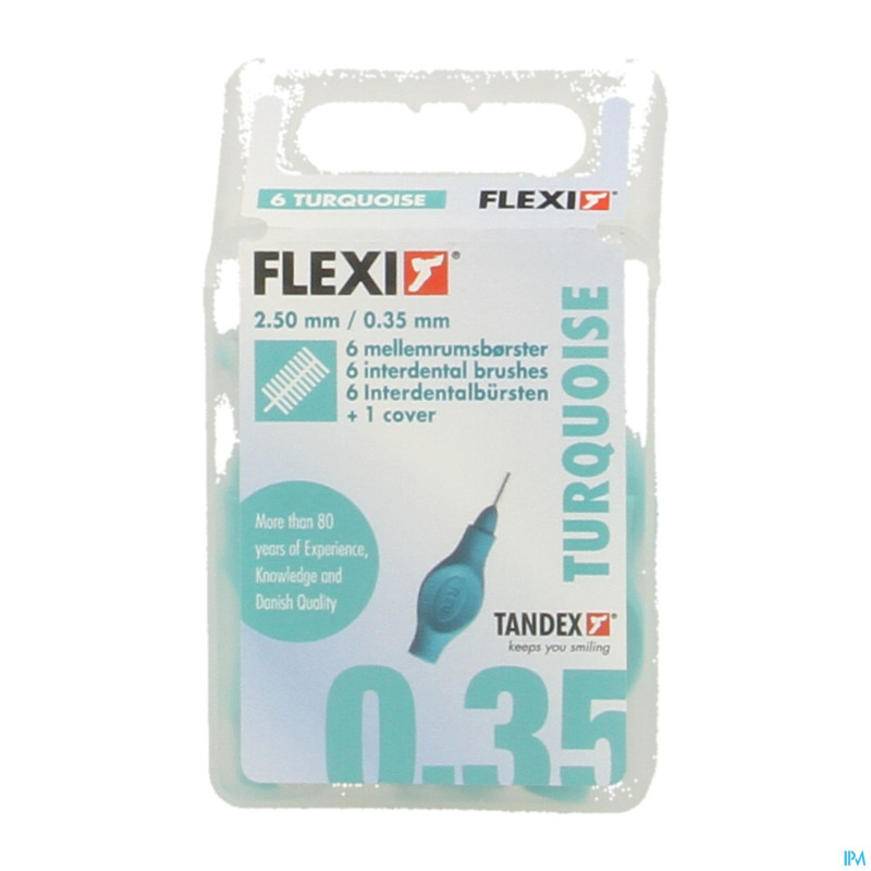 Flexi turquoise brossette extra micro fine    6