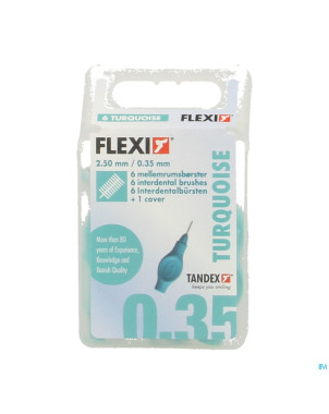 Flexi turquoise brossette extra micro fine    6