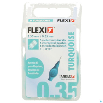 Flexi turquoise brossette extra micro fine    6