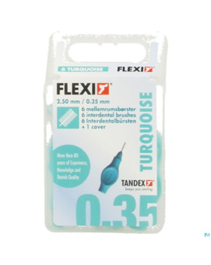 Flexi turquoise brossette extra micro fine    6