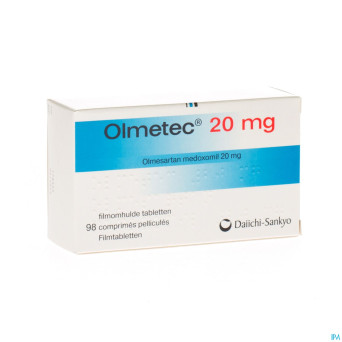 Olmetec comp pell 98 x 20 mg