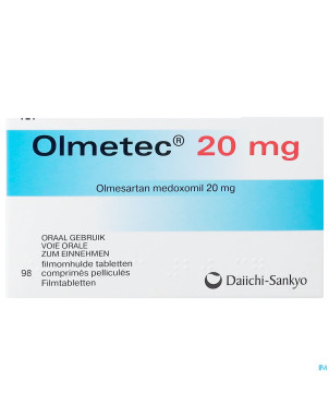 Olmetec comp pell 98 x 20 mg