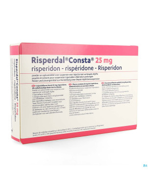Risperdal consta 25,0 mg fl im 1x25,0mg/2ml+solv