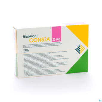 Risperdal consta 25,0 mg fl im 1x25,0mg/2ml+solv